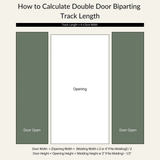 Mini Straight Top Mount Barn Door Hardware