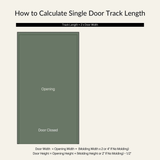 Rustic Horseshoe Barn Door Hardware Kit