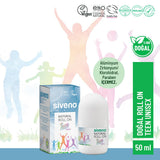 Siveno Natural Teen Unisex Roll On Deodorant - 50ml, Non-Irritating, Potassium Alum, Sensitive Skin Friendly