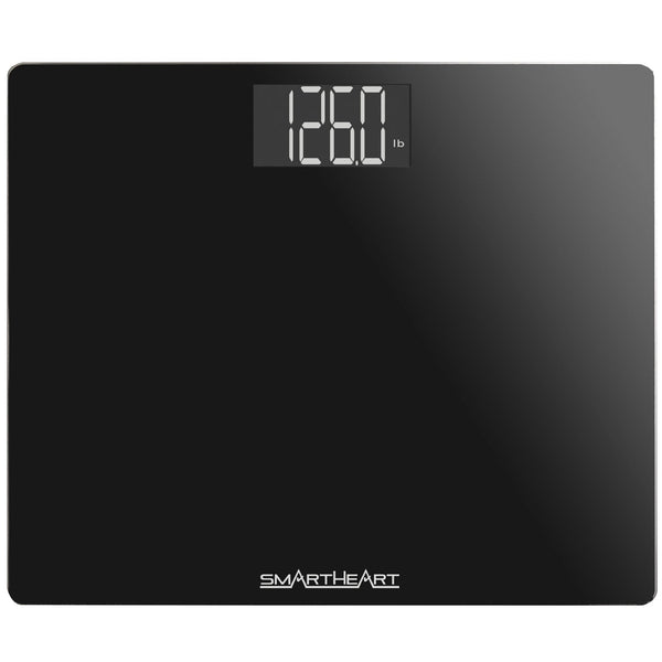 SmartHeart Digital Talking Scale, 438 lbs, Black