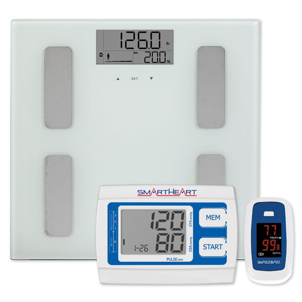 SmartHeart Total Body Analyzer with Scale, Blood Pressure and Oximeter
