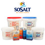 SoSalt, 12 pack x 1 kg Coarse Natural Sea Salt (35.3 oz)