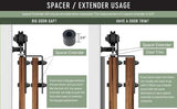 Barn Door Space Extenders