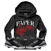 Stack Your Paper (Air Jordan 3 Black Cement) Hoodie