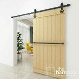 Star Black Single Track Barn Door Hardware Kit