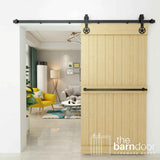 Star Black Single Track Barn Door Hardware Kit