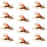 Kaufmann's Royal Crystal Stimulator Rubber Legs Dry Fly - 1 Dozen Flies Hook Size 12