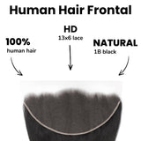 Straight 13x6 HD Lace Human Hair Frontal