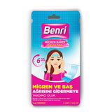 Benri Migraine Relief Band - Cooling Hydrogel Patch for Headache Relief, Non-Medicated Pain Relief, Cold Therapy