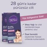 Sesu Sensitive Skin Wax Strips for Facial & Body Hair Removal - Gentle, Sugar-Free, Calendula Infused