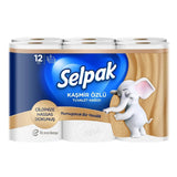 Selpak Cashmere Toilet Paper Ultra Soft & Strong 12 Rolls