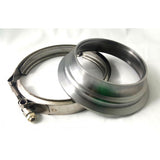 BUNDLE * CNC T6 S400 / K31 Exhaust Outlet Flange to 4in Pipe w/ Clamp