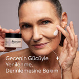 Routine+ Nighttime Recovery Moisturizer Cream - Hydrating, Vegan, Anti-Aging Face Cream for Dry, Sensitive Skin