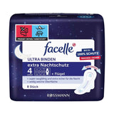 Facelle Ultra Night Pads with Wings for Extra Protection 8-Pack