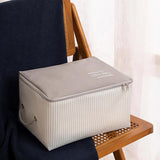 Ocean Home 4-Piece Gray Collapsible Storage Basket Set for Home Organization