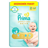 Pampers Premium Care Size 2 Diapers for Sensitive Skin 60 Count
