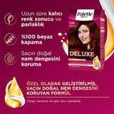 Palette Deluxe Şarap Kızılı Hair Dye - Long-Lasting Wine Red Hair Color with Nourishing Properties