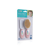 Babyjem Natural Bristle Baby Hair Brush and Comb Set - Gentle Detangling for Infants
