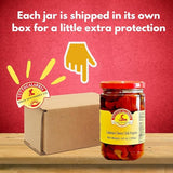 TuttoCalabria, Whole Round Cherry Calabrian Peppers in Oil, 10 oz