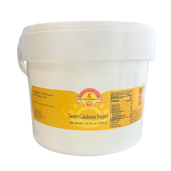 TuttoCalabria “Sweet” Calabrian Chili Powder Bucket, 52.91 oz (1.5 kg)