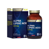 Nutraxin Alpha Lipoic Acid 200mg - 60 Tablets - Sugar & Gluten-Free Antioxidant