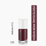 Flormar Full Color Extra Pigmented Nail Polish - Royal Maroon - High Pigmentation Nail Polish