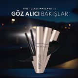Note First Class Mascara: Extreme Volume & Length - Smudge-Proof, Long-Lasting Black Mascara for Dramatic Lash Enhancement