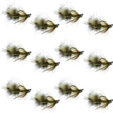 Tungsten Bead Tactical Mini Bugger Euro Nymph Fly - 12 Flies Size 12