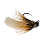 Tungsten Bead Cream Mop Fly Tactical Jigh Euro Nymph - 12 Flies Size 14