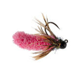 Tungsten Bead Hot Pink Mop Fly Tactical Euro Nymph Barbless 12 Flies  #14