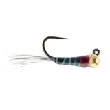 Tungsten Black Perdigon Tactical Jig Czech Euro Nymph - 12 Flies Size 16