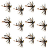 Tungsten Soft Hackle Pheasant Tail Tactical Euro Jig - 12 Flies Size 12