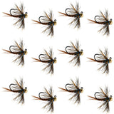 Tungsten Soft Hackle Pheasant Tail Tactical Euro Jig - 12 Flies Size 16