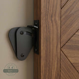 Teardrop Barn Door Lock | Black