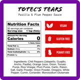 Totec's Tears - Pasilla & Plum Pepper Sauce (9oz)