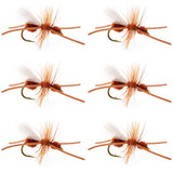 Turcks Power Flying Ant Cinnamon Terrestrial Trout Dry Fly - 6 Flies Hook Size 12