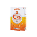 New Life C 1000 Plus Vitamin C Supplement with Zinc, Vitamin D, and Selenium - 30 Tablets for Immune System Support