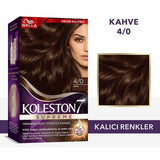 Wella Koleston Supreme 4/0 Kahve Hair Dye: Long Lasting, Intense Color & Gray Hair Coverage with Damage Repair - At Home Hair Color Kit