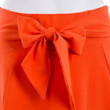 Fashion Women's Ladies Solid Color Bandage Pleated Cocktail Party High Waist  Summer A Line Skirts With Pocket