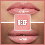Maybelline New York Lifter Gloss - Hyaluronic Acid Lip Gloss for Moisturizing & Lifting Effect - Reef Color