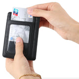 Leather Slim Wallet Credit Card Holder RFID Blocking Pocket ID Money USA