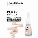 Flormar Beige Latte Nail Polish - High Pigment, Long Lasting, Chip Resistant - Salon Quality Manicure at Home