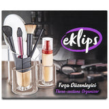 Eklips Makeup Brush Organizer: Clear Cosmetic Brush Holder & Storage | Keep Brushes Clean, Display & Easily Accessible