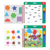 Lino Magic Water Book: Reusable Coloring Fun. Mess-Free Water Painting Book for Toddlers & Kids - Water Reveal, Self-Erasing Pages