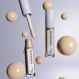 Pastel Makeup Eye Cream + Hydrating Concealer: Brighten, Cover Dark Circles & Hydrate - Long Lasting Satin Finish for Tired Eyes
