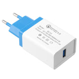 Quick Charge 3.0 Wall Fast Charger Adapter Micro USB Fast Data Sync Charger Cable for Samsung Xiaomi Huawei HTC LG Mobile Phone