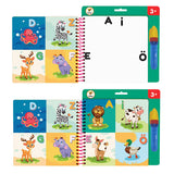Lino Magic Water Book: Reusable Coloring Fun. Mess-Free Water Painting Book for Toddlers & Kids - Water Reveal, Self-Erasing Pages