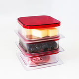 Decobella Breakfast Set - 3 Piece Serving Dishes with Lids, Food Storage, Dishwasher Safe Kitchenware