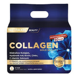 Nutraxin Beauty Collagen Gold Quality 10,000mg Collagen Supplement with Hyaluronic Acid and Vitamins - 60 Sachets