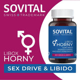 Sovital Libox Horny Dietary Supplement for Libido & Vitality - 60 Capsules, Ginseng & Horny Goat Weed Extract